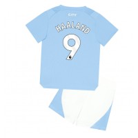 Manchester City Erling Haaland #9 Domaci Dres za djecu 2023-24 Kratak Rukav (+ Kratke hlače)